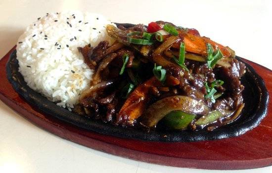black Pepper Beef On Rice黑椒牛肉饭底